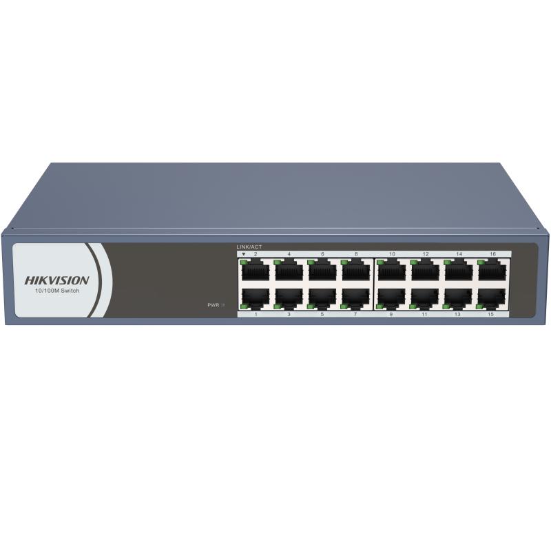 სვიჩი Hikvision,DS-3E0116R-O, 14 Port, U